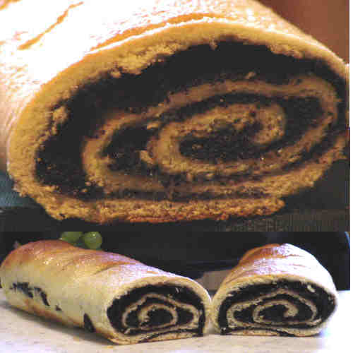 Poppy Seed Roll with Raisins - Click Image to Close